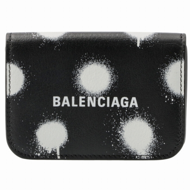 新品 バレンシアガ BALENCIAGA 3つ折り財布 キャッシュ シルバー