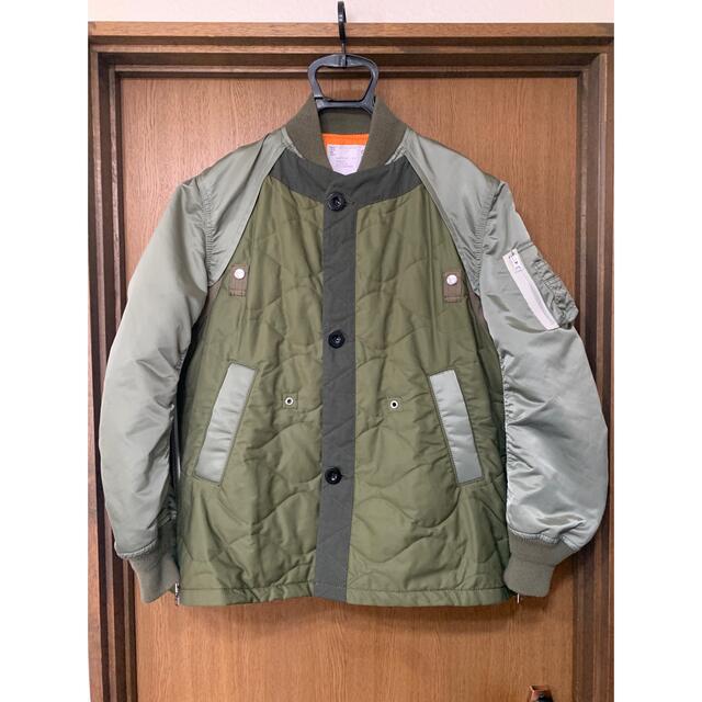 sacai 21aw キルティングナイロンツイルブルゾン/ma-1 新しい到着 www ...