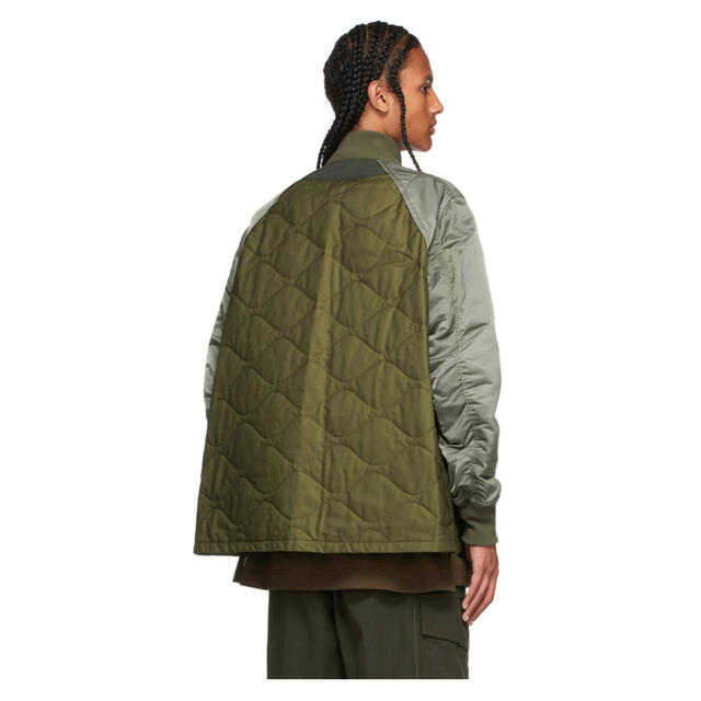 sacai 21aw キルティングナイロンツイルブルゾン/ma-1