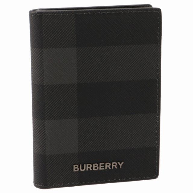 BURBERRY(バーバリー)のBURBERRY メンズ カードケース チャコールチェック 名刺入れ レディースのファッション小物(名刺入れ/定期入れ)の商品写真