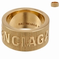 BALENCIAGA リング ロゴ FORCE STRIPED メンズ 指輪