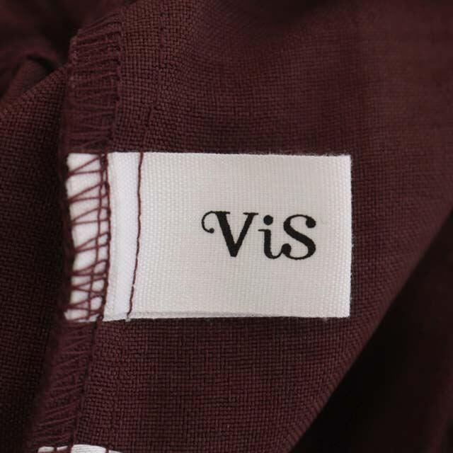 ViS(ヴィス)のビス 22SS リネンライク ハイウエストワイドパンツ タック ストレート レディースのパンツ(その他)の商品写真