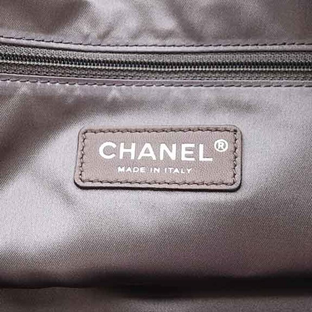 シャネル CHANEL トートバッグ ラムスキン ココマーク 黒 12番台