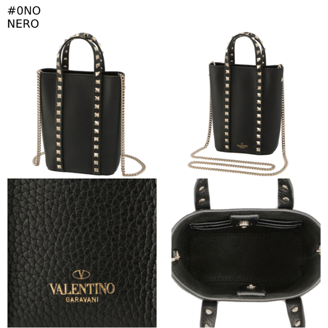 valentino garavani(ヴァレンティノガラヴァーニ)のVALENTINO GARAVANI ショルダーバッグ ロックスタッズ レディースのバッグ(ハンドバッグ)の商品写真