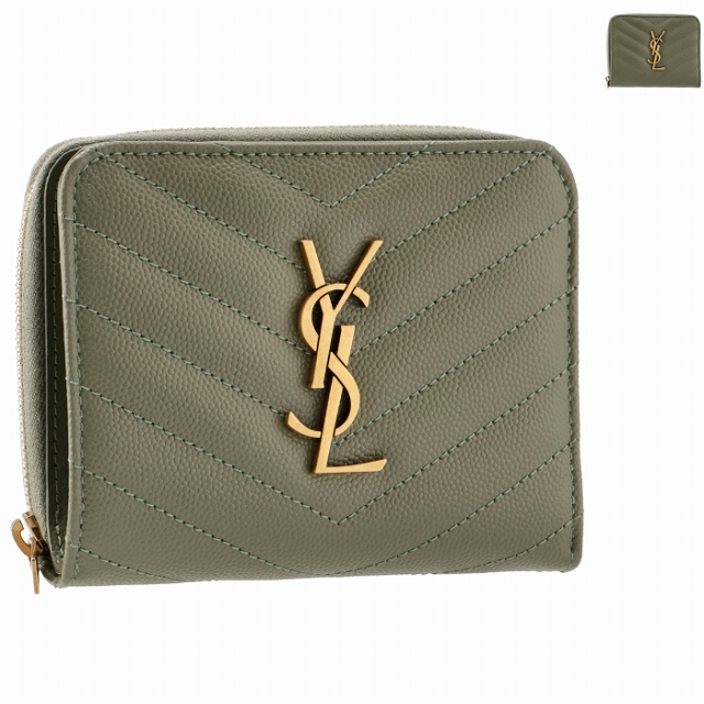 人気✨イヴサンローラン 長財布 YSL キャビアスキン キルティング ブラック