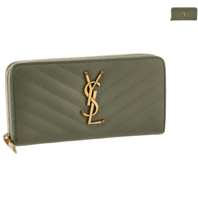 良品✨イヴサンローラン ショルダーバッグ YSL キャビアスキン ブラウン