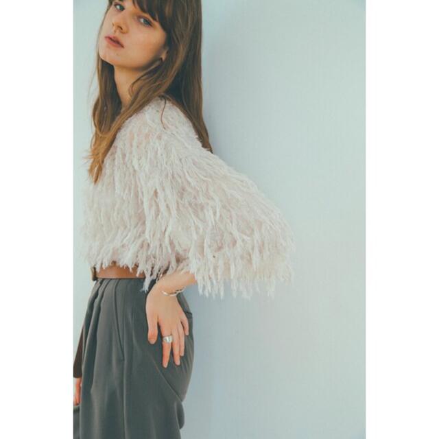 FRINGE LACE TOPS  【CLANE】