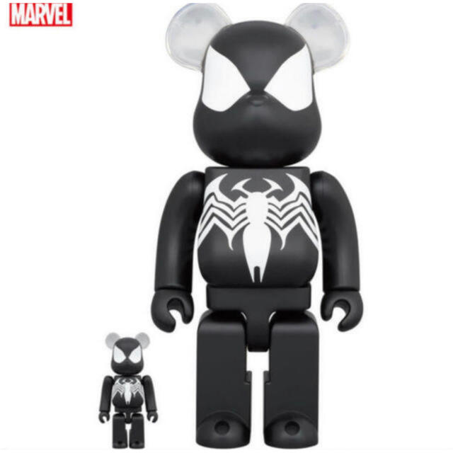 BE@RBRICK SPIDER-MAN BLACK 100％ & 400％