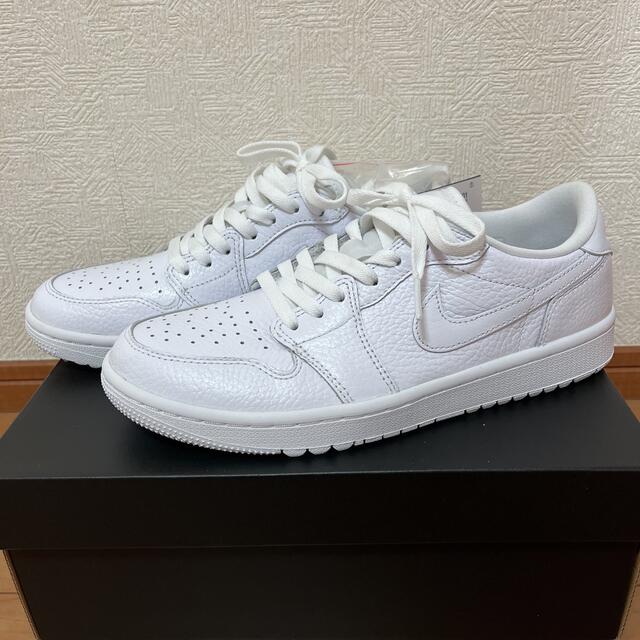 25.5cm NIKE AIR JORDAN 1 LOW GOLF WHITE