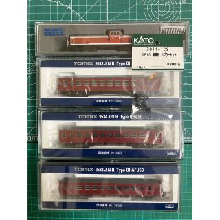 カトー(KATO`)の【全て新品未使用品】国鉄芸備線のレッドトレイン：DE10暖地形＆50系客車(鉄道模型)