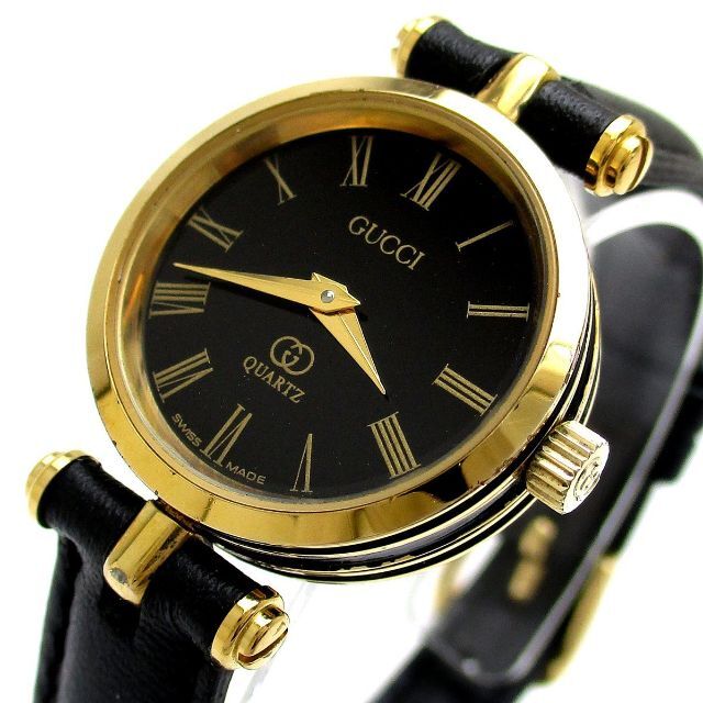 Gucci(グッチ)のGUCCI グッチ シェリーライン レディース ゴールド レディースのファッション小物(腕時計)の商品写真