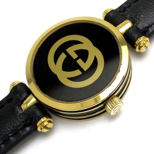 Gucci(グッチ)のGUCCI グッチ シェリーライン レディース ゴールド レディースのファッション小物(腕時計)の商品写真