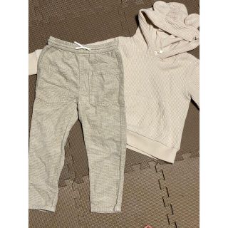 ザラキッズ(ZARA KIDS)のzarakids samansaMos2セットアップくま耳パーカー2点セット☆(その他)