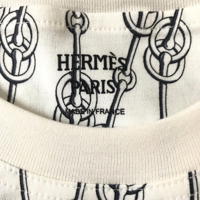 ですので Hermes - エルメス「Cliquetis」マイクロプリントTシャツ 34 