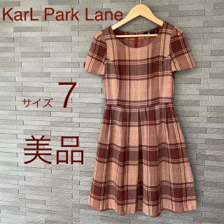 カールパークレーン(KarL Park Lane)のKarLParkLane ワンピース　チェック　秋・冬用(ひざ丈ワンピース)