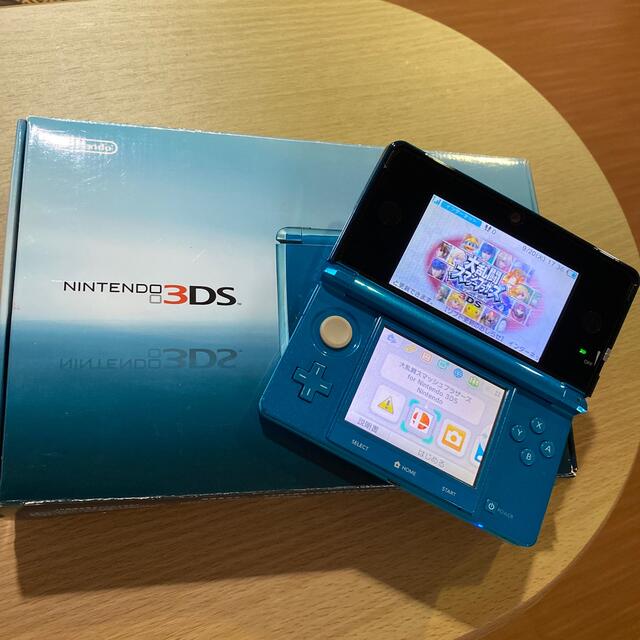 ニンテンドー3DS(ニンテンドー3DS)のNintendo 3DS 本体 アクアブルー エンタメ/ホビーのゲームソフト/ゲーム機本体(携帯用ゲーム機本体)の商品写真