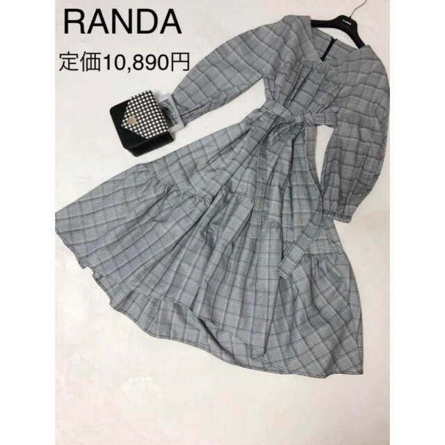 RANDA - 新品 RANDA アシンメトリー ティアード ロング ワンピース