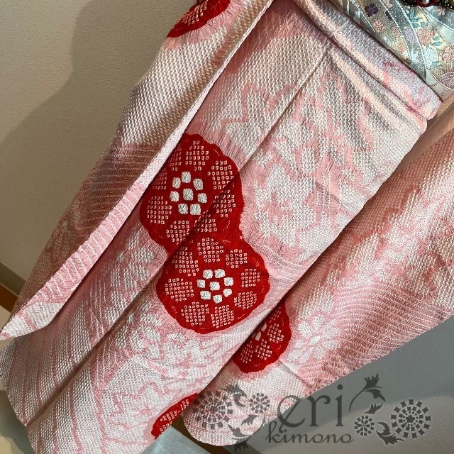 鹿子絞り♡振袖セット】大きめサイズ!背の高い方に♡ピンクと赤 鹿子絞り♡振袖セット】大きめサイズ!背の高い方に♡ピンクと赤