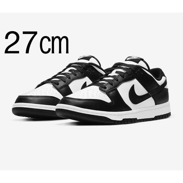 メンズ27㎝ Nike Dunk Low White Black Panda パンダ