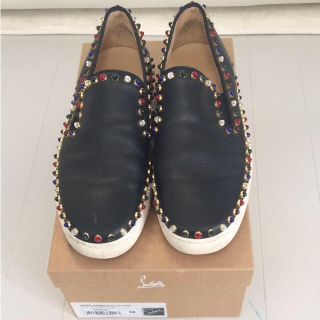 クリスチャンルブタン(Christian Louboutin)のクリスチャン ルブタン スタッズスニーカー ３８(スニーカー)