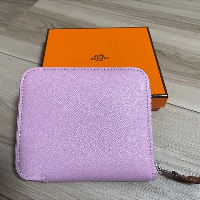 HERMES エルメス シルクインコンパクト モーヴシルベストル