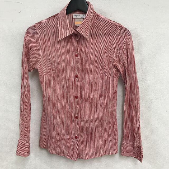 vintage agnes b red stripe shirt bq