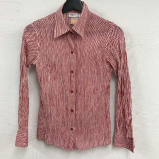 vintage agnes b red stripe shirt bq(シャツ/ブラウス(長袖/七分))