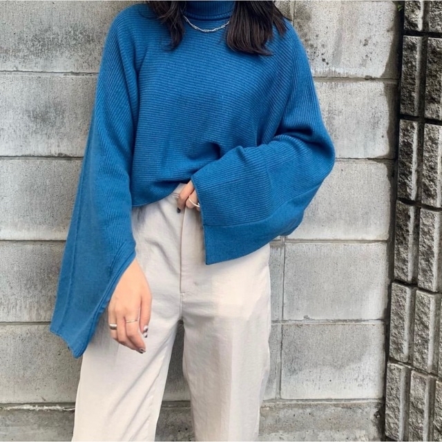 【美品】LE CIEL BLEU Rib Cropped Knit Tops