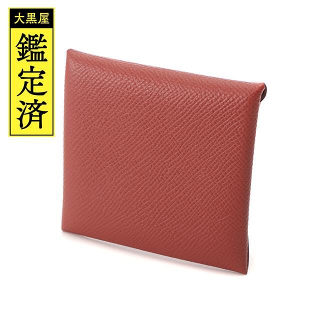 Hermes(エルメス)のHERMES　バスティア　ヴォーエプソン　ブリック　U刻印　【431】 レディースのファッション小物(コインケース)の商品写真