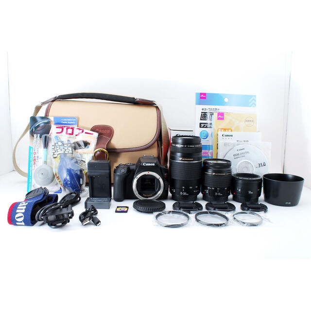 大人気新品 Canon - キャノン canon kiss x10標準&望遠&単焦点トリプル