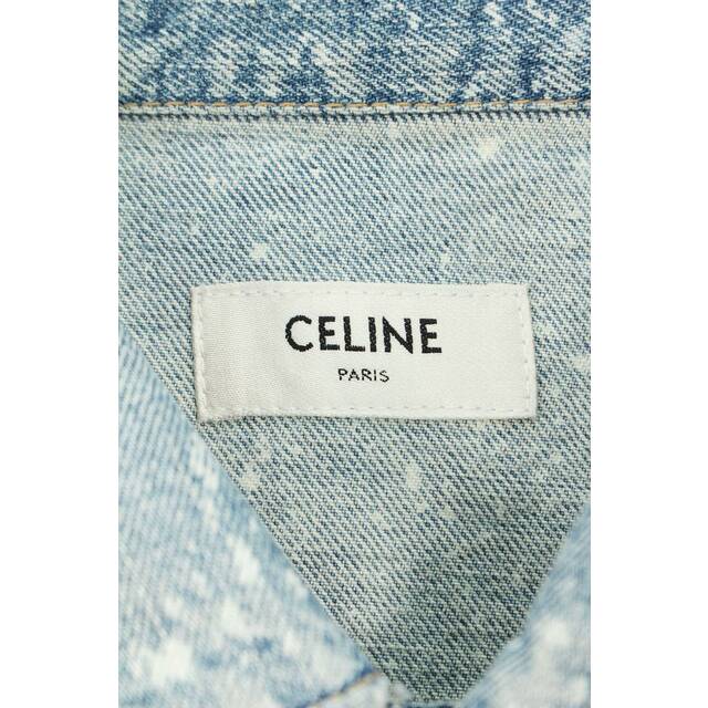 celine(セリーヌ)のセリーヌバイエディスリマン 22SS 2Q297975O ブリーチ加工デニムジャケット メンズ S メンズのジャケット/アウター(Gジャン/デニムジャケット)の商品写真