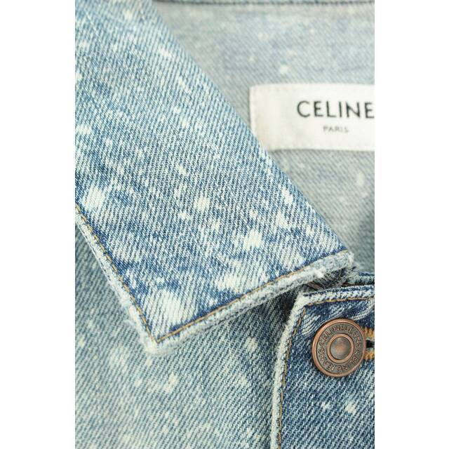 celine(セリーヌ)のセリーヌバイエディスリマン 22SS 2Q297975O ブリーチ加工デニムジャケット メンズ S メンズのジャケット/アウター(Gジャン/デニムジャケット)の商品写真