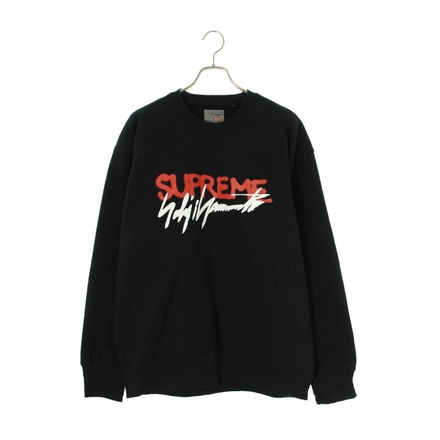 スウェットシュプリーム ×ヨウジヤマモト/Yohji Yamamoto Crewneck プリントスウェット メンズ L