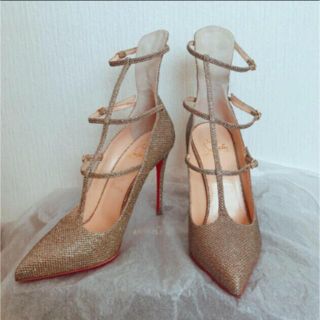 クリスチャンルブタン(Christian Louboutin)の本日限定価格♡新品同様　ルブタン グリッターパンプス(ハイヒール/パンプス)