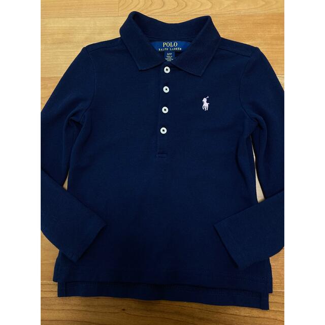 POLO RALPH LAUREN(ポロラルフローレン)のラルフローレン☆定番☆ネイビー☆長袖ポロシャツ キッズ/ベビー/マタニティのキッズ服女の子用(90cm~)(その他)の商品写真