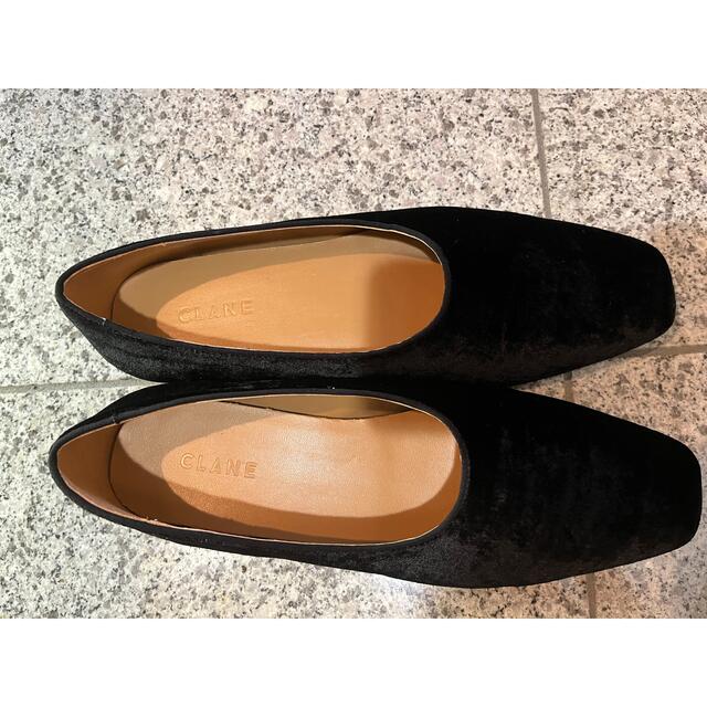 【箱あり】CLANE VELVET FLAT SHOES