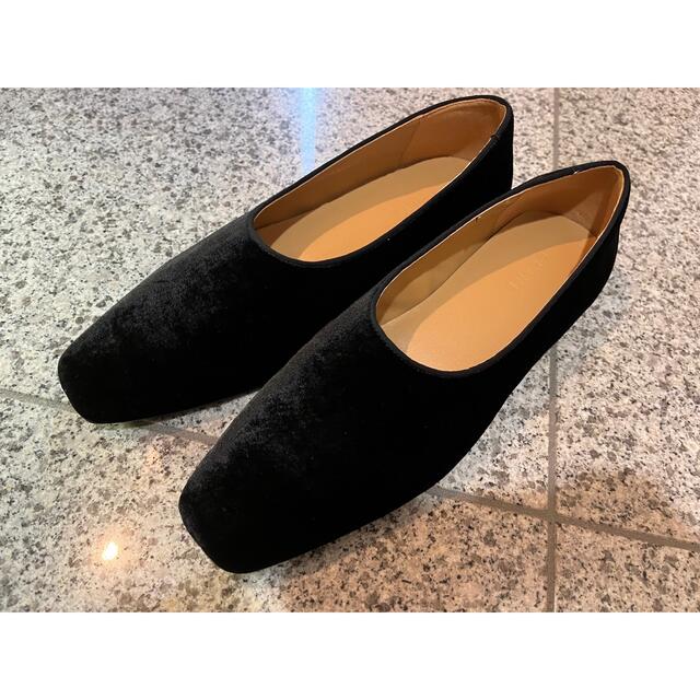 【箱あり】CLANE VELVET FLAT SHOES