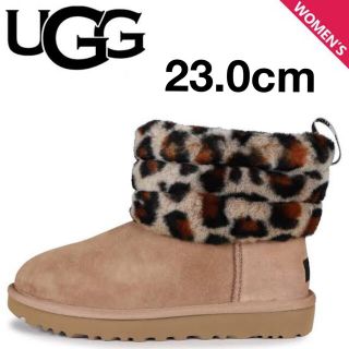 アグ(UGG)のアグ UGG ムートンブーツ フラッフ ミニ キルテッド レオパード(ブーツ)