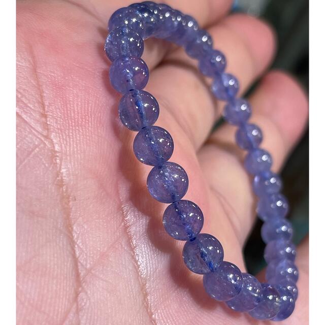 特選ハイグレード 宝石質!天然タンザナイトブレスレット6mm