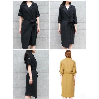 クラネ(CLANE)の【未使用新品】CLANE LAYER HEMP DRESS 定価37400円(ひざ丈ワンピース)