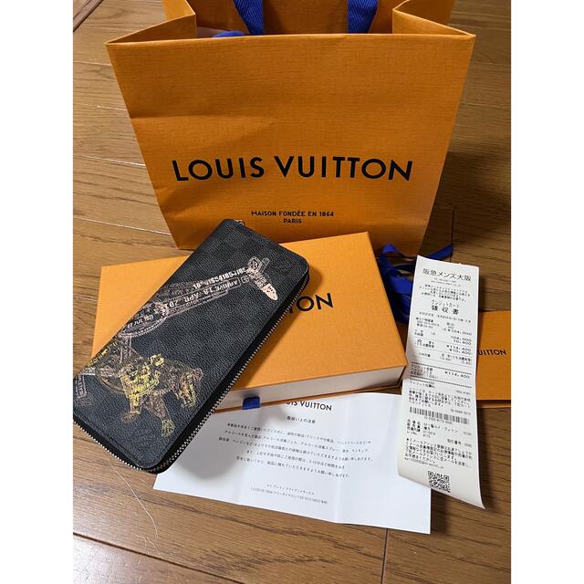 LOUIS VUITTON(ルイヴィトン)のルイヴィトン ダミエ グラフィット ジッピー ウォレット ヴェルティカル キリン メンズのファッション小物(長財布)の商品写真