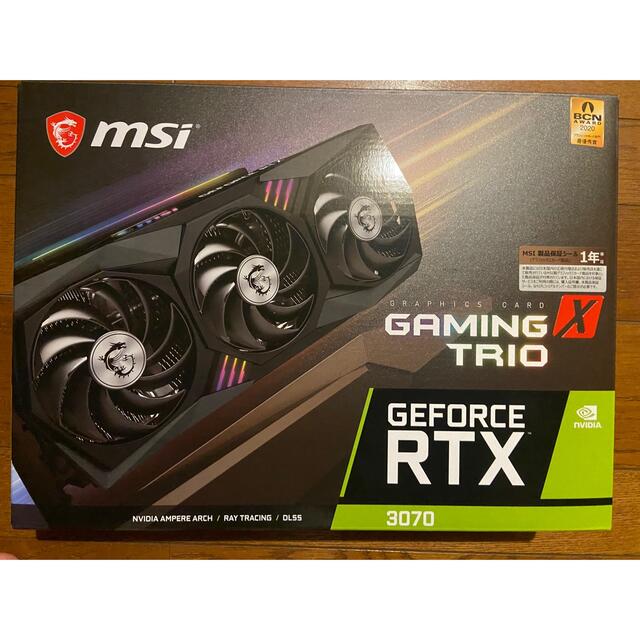 大人気新作 MSI GeForce 非LHR TRIO X Gaming RTX3070 PCパーツ ...