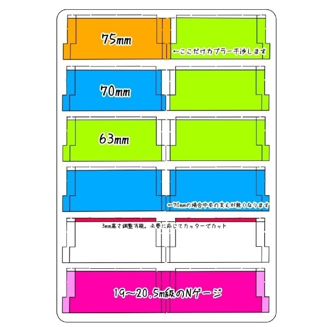 テレビで話題 3個セット 100均ケースがBトレ Nゲージ収納ケースになる中敷き