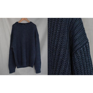 CristaSeya / linen ribbed 3yarns sweater(ニット/セーター)