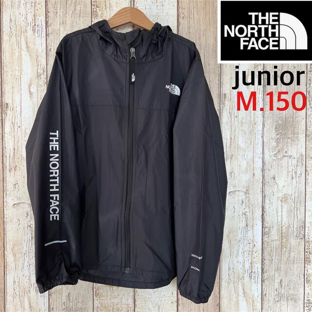 【海外限定】TNF ジュニア ウィンドブレーカー  ブラック 黒 150cm