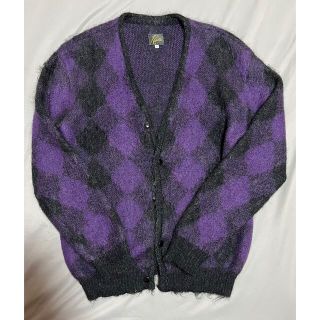 ニードルス(Needles)のNeedles 21AW モヘアカーディガン  parple chacoal(カーディガン)