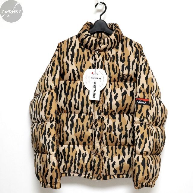 M 新品 21AW ワコマリア ナンガ レオパード ダウン ジャケット 豹柄