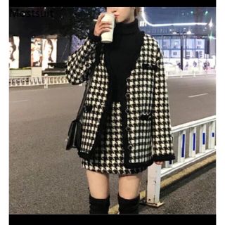 ザラ(ZARA)の千鳥柄セットアップ(セット/コーデ)