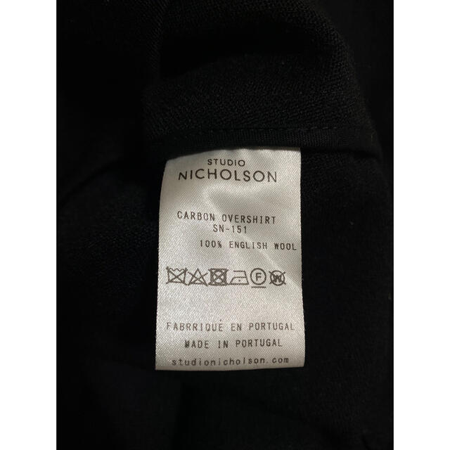 1LDK SELECT(ワンエルディーケーセレクト)のSTUDIO NICHOLSON CARBON OVERSHIRT SN-151 メンズのジャケット/アウター(ブルゾン)の商品写真