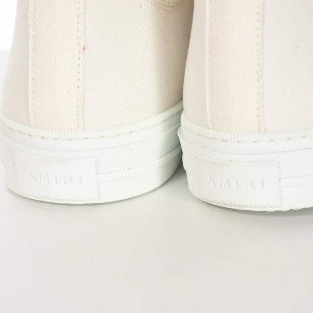 AMIRI(アミリ)のアミリ AMIRI キャンバス ハイカット スニーカー 41 ホワイト 白  メンズの靴/シューズ(スニーカー)の商品写真